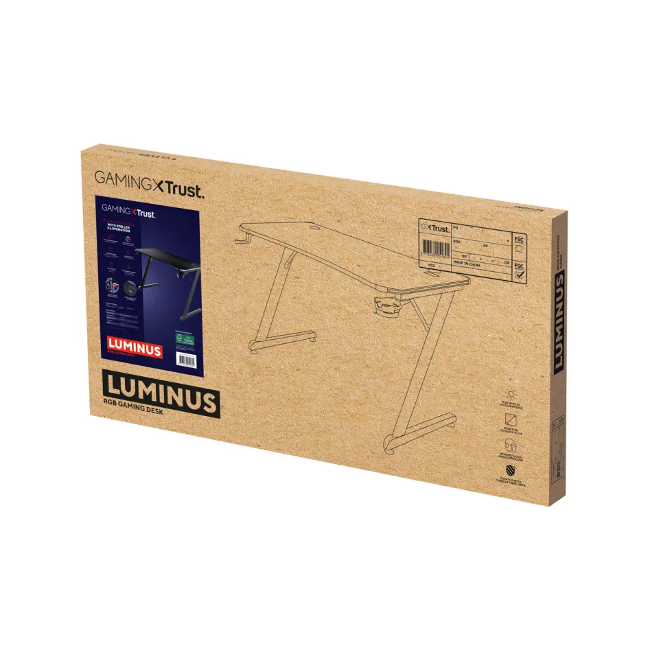 TRUST GXT709W LUMINUS RGB DESKGXT RGB DESK