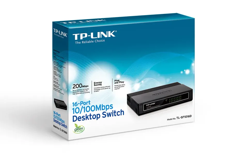 TP-LINK TL-SF1016D 16port 16xTP 10/100Mbps 16port switch
