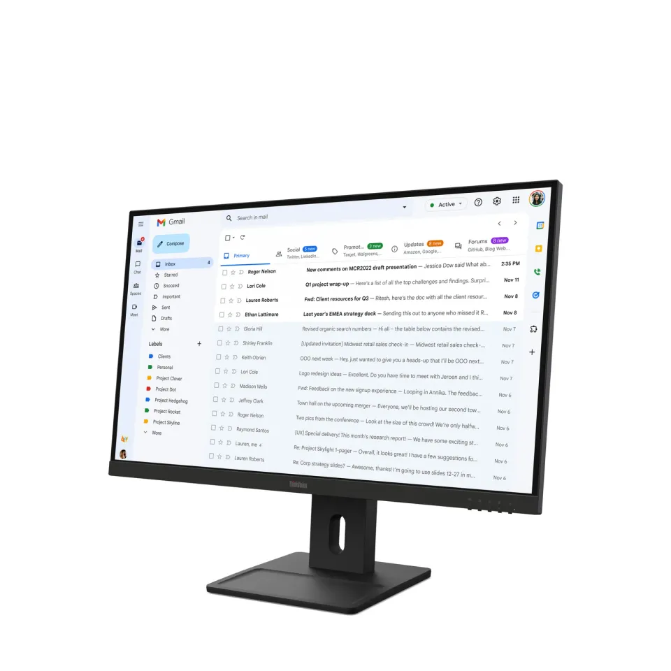 Lenovo LCD E27-40 27" IPS/16:9/1920x1080/6ms/300cd/m2/1500:1/HDMI/DP/VGA/Repro/P