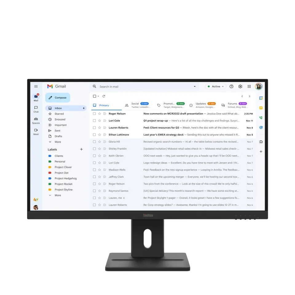 Lenovo LCD E27-40 27" IPS/16:9/1920x1080/6ms/300cd/m2/1500:1/HDMI/DP/VGA/Repro/P