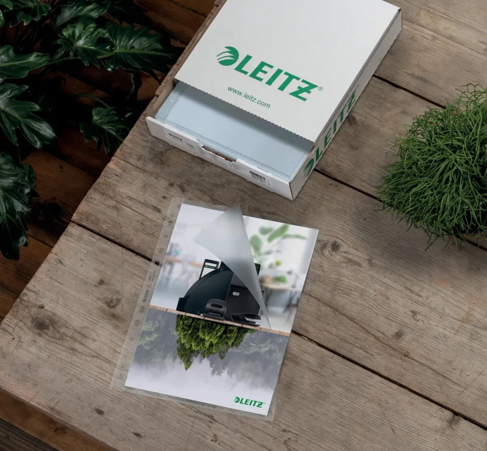 LEITZ Ekologické kapsy RECYCLE, A4, 100 mic, krabice 100 ks