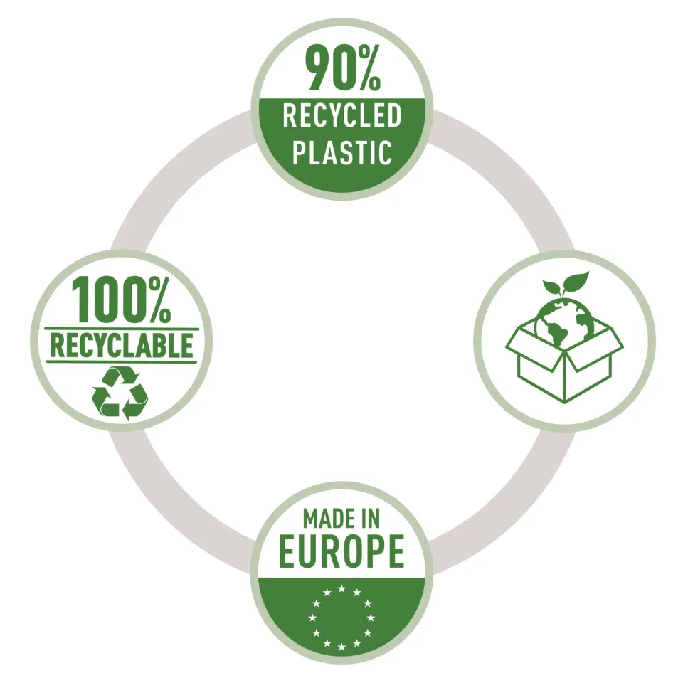 LEITZ Ekologické kapsy RECYCLE, A4, 100 mic, krabice 100 ks