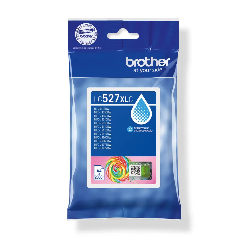 Brother LC527XLC (inkoust cyan, 2000 str.)