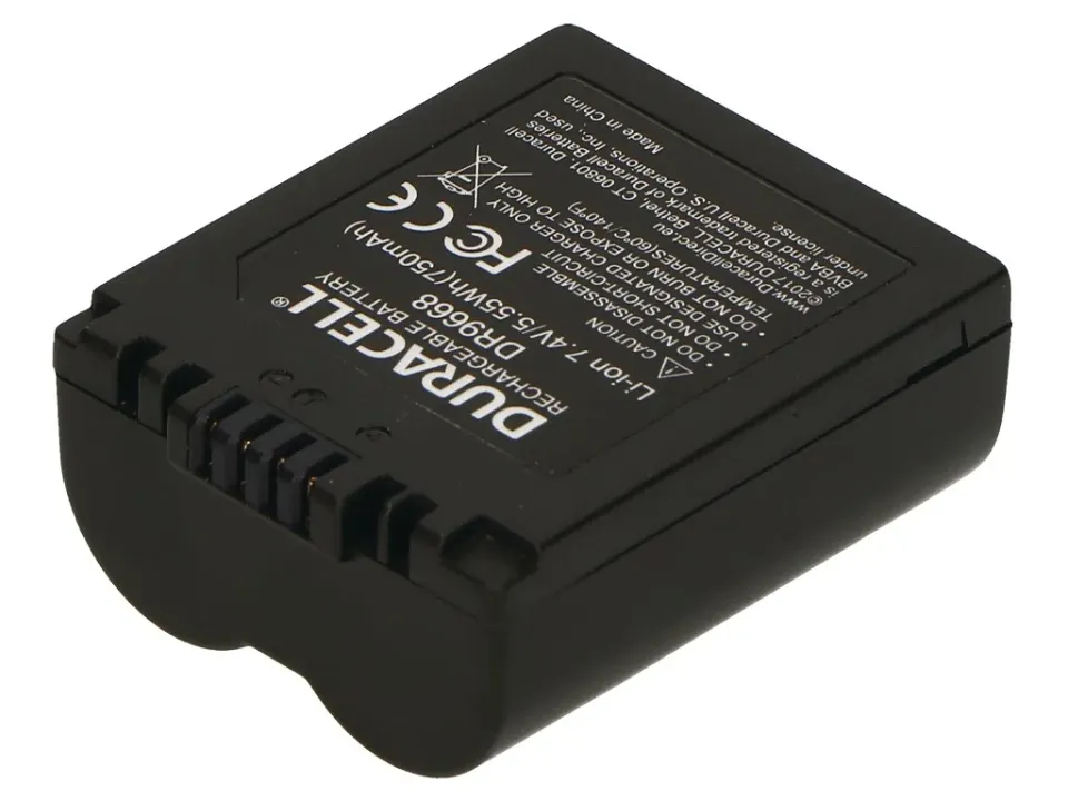 DURACELL Baterie - DR9668 pro Panasonic CGR-S006E/1B, černá, 700 mAh, 7.4V