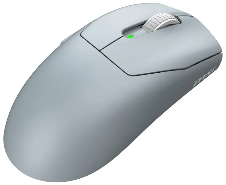 MSI herní myš FORGE GM340 Wireless Sky/ bezdrátová/ 12.000 dpi/ 2,4GHz/ BT5.2/ USB/ 6 tlačítek/ světle modrá