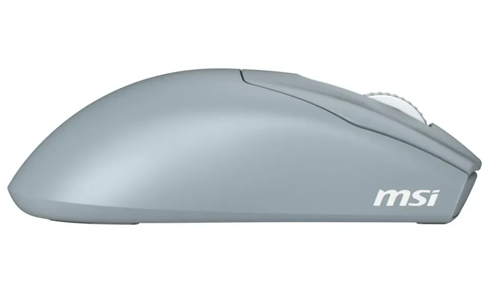 MSI herní myš FORGE GM340 Wireless Sky/ bezdrátová/ 12.000 dpi/ 2,4GHz/ BT5.2/ USB/ 6 tlačítek/ světle modrá
