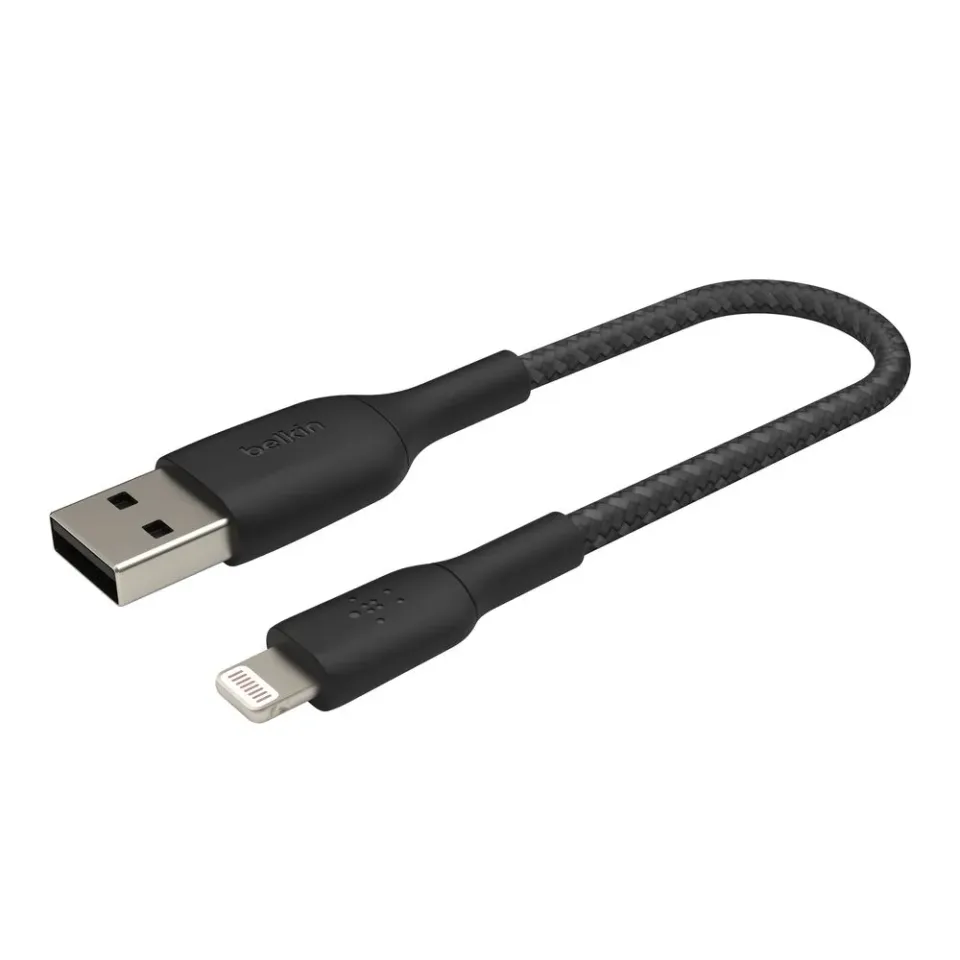 Belkin BOOST CHARGE Lightning/USB-A kabel, 2m, bílý - odolný