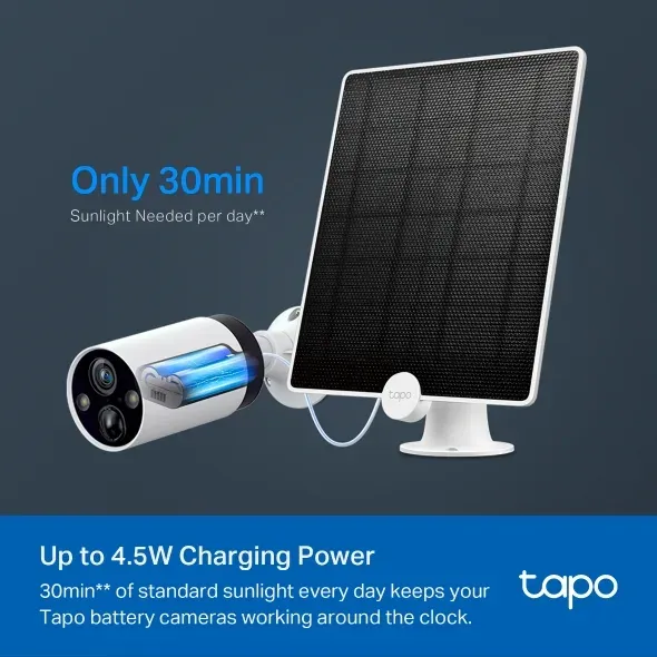 TP-Link Tapo A200 Solární panel pro bateriové kamery, 4.5W