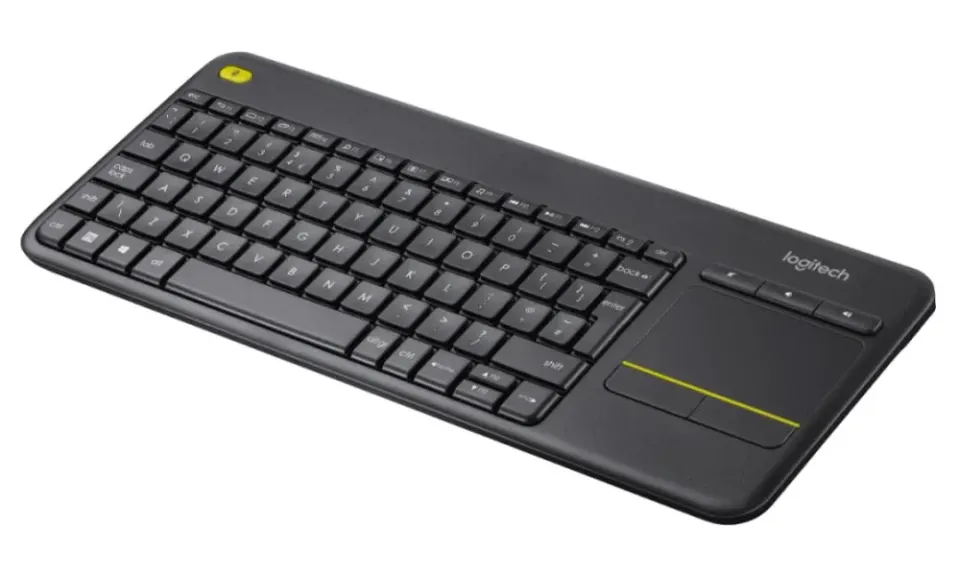 Logitech klávesnice Wireless Keyboard K400 Plus, CZ/SK, unifying přijímač, černá