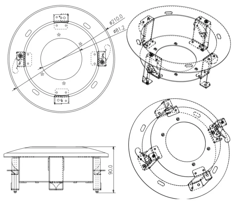 HiLook Powered by HIKVISION/ HIA-B501/ In-ceiling mount