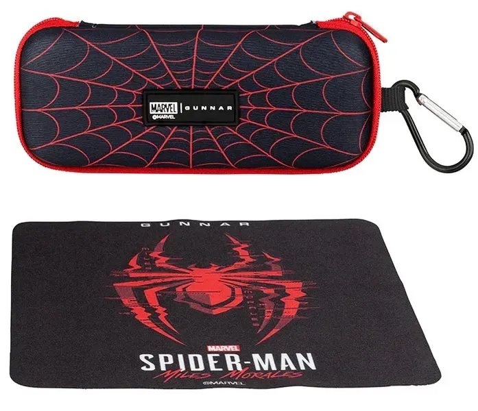 GUNNAR kancelářské/herní brýle CRUZ MARVEL SPIDER-MAN MILES MORALES EDITION * jantarová skla * BLF 65 * NATURAL focus