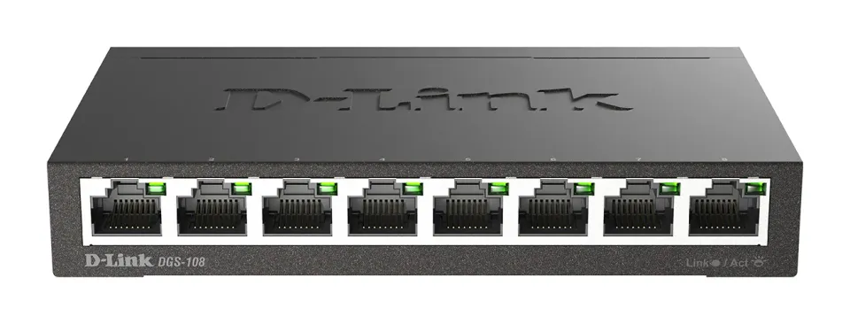 D-Link DGS-108 8-port Gigabit Metal Housing Desktop Switch