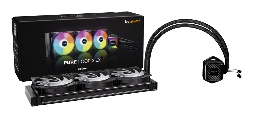 Be quiet! Pure Loop 3 LX vodní chladič 360mm / 3x120mm ARGB / Intel 1851/1700/1200/1151/1150/1155 / AMD AM4 / AM5