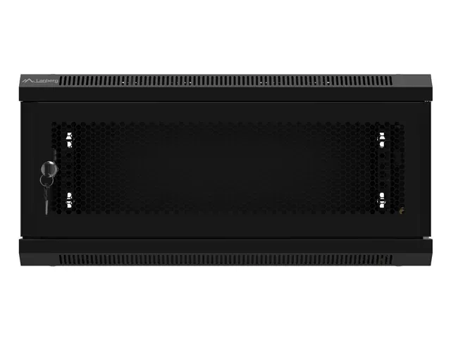 LANBERG RACKOVÁ SKŘÍŇ 19" NÁSTĚNNÁ 4U/600X450 S PERFOROVANÝMI DVEŘMI ČERNÁ (PLOCHÉ BALENÍ)