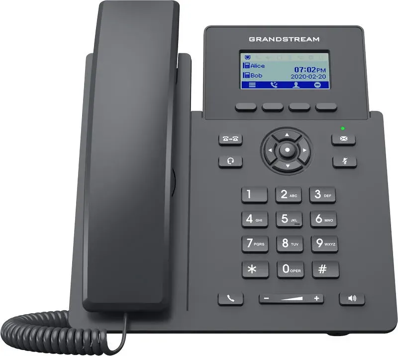 Grandstream GRP2601 SIP telefon, 2,21" LCD displej, 2 SIP účty, 2x100Mbit port