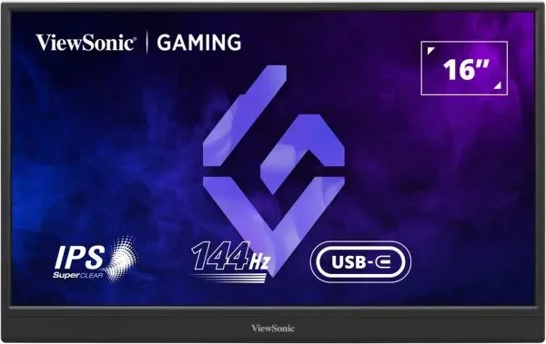 Viewsonic VX1654 16" přenosný herní IPS/1920x1080@144Hz/4,67ms/250cd/miniHDMI/2x