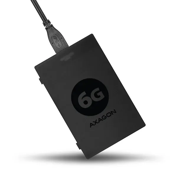 AXAGON ADSA-1S6, USB3.0 - SATA 6G UASP HDD/SSD adaptér vč. 2.5" pouzdra
