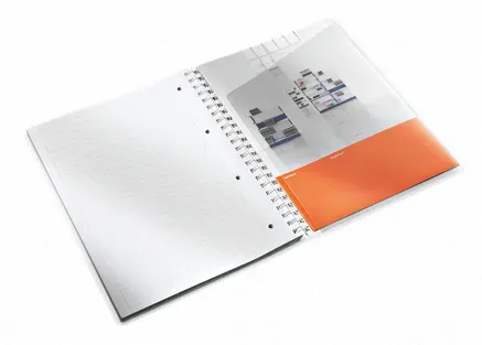 LEITZ Blok WOW A4, PP, linka, purpurová