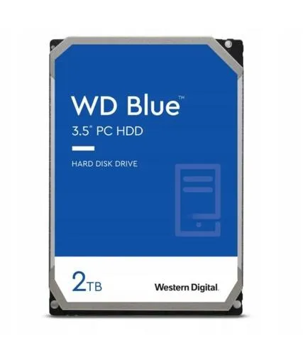WD Blue 2 TB, SATA 3, 5400 ot./min, 64 MB cache