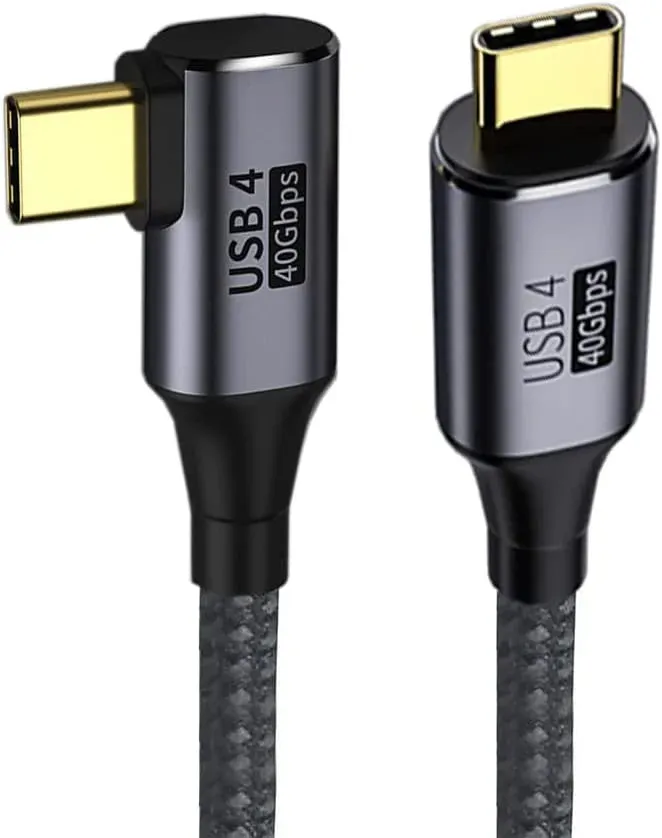 PremiumCord USB4 Gen 3x2 40Gbps 8K@60Hz 240W Thunderbolt 3 kabel 0,8m