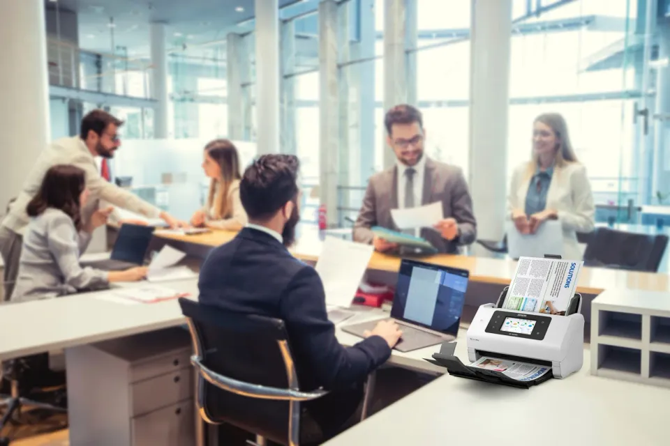 EPSON skener WorkForce DS-800WN - A4/50 str./min/600x600dpi/USB3.0/DADF/LAN/Wi-F