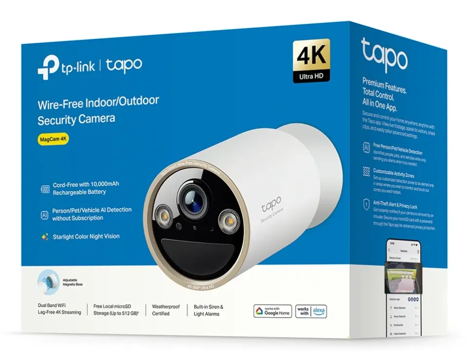 TP-LINK Tapo C460 Bateriová venkovní bezpečnostní kamera