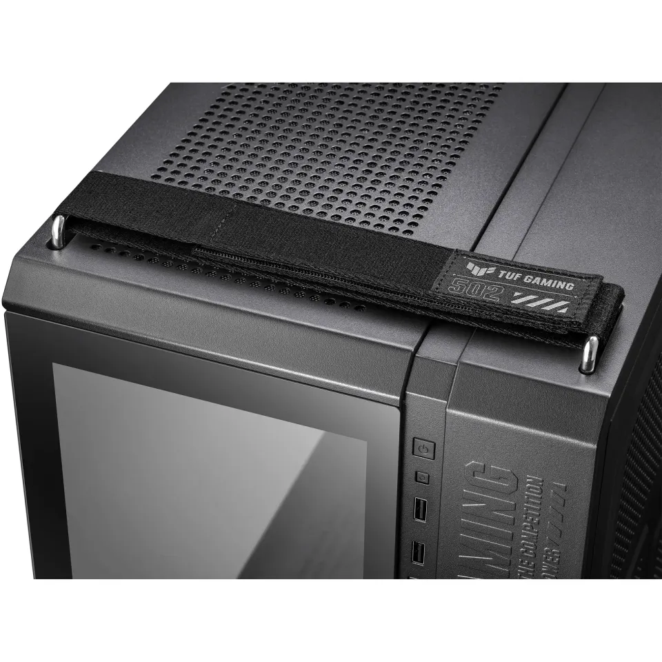 ASUS case TUF GAMING GT502 PLUS, Mid Tower, průhledná bočnice, 4x 120mm ARGB Fan, černá