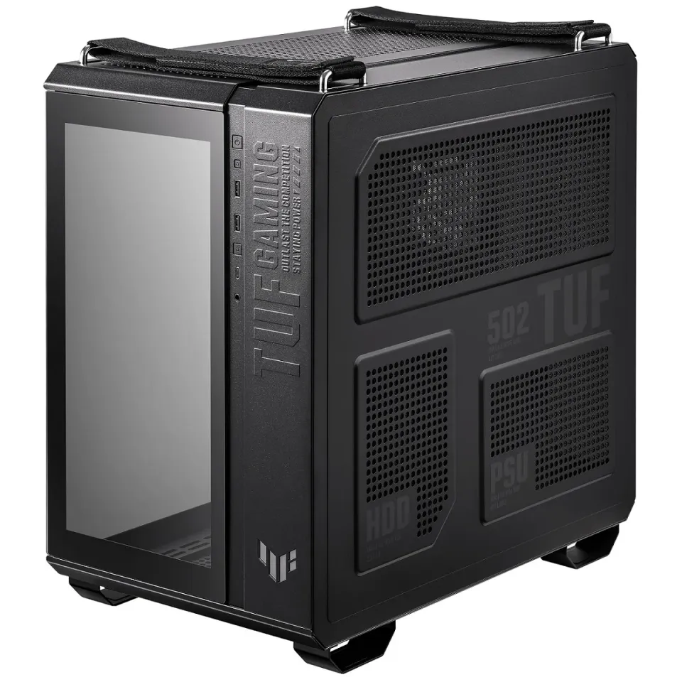 ASUS case TUF GAMING GT502 PLUS, Mid Tower, průhledná bočnice, 4x 120mm ARGB Fan, černá