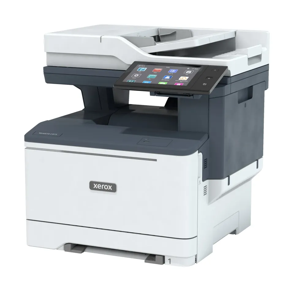 Xerox VersaLink C415 – barevná laserová multifunkce A4 4 v 1 s faxem, 40 str./min, duplex, DADF, 7" dotykový displej