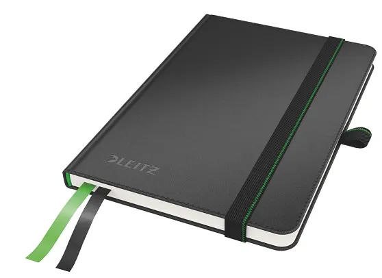 LEITZ Zápisník Complete, A6, linka, černá
