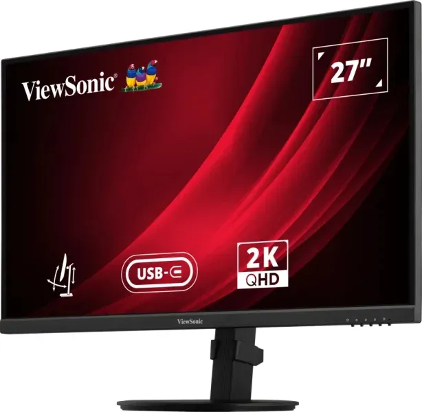 ViewSonic VG2709-2K-MHDU-2/ 27" QHD Frameless IPS Monitor with HDMI, DisplayPort, USB type C, USB,Full Ergonomic Stand
