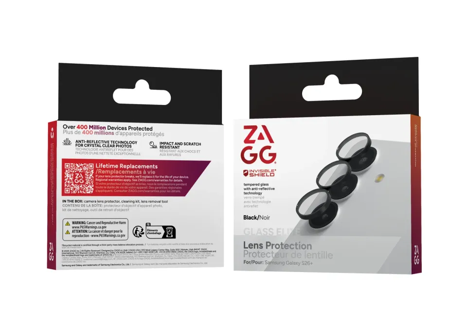 GLELARE CameraRings Samsung Galaxy S26+ Black
