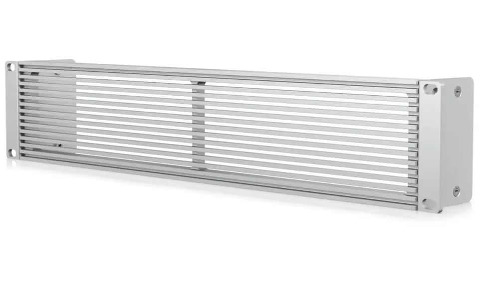 Ubiquiti Rack Mount Panel Vented 2U - Panel do rozvaděče 19" s ventilační mřížkou, stříbrný, 2U