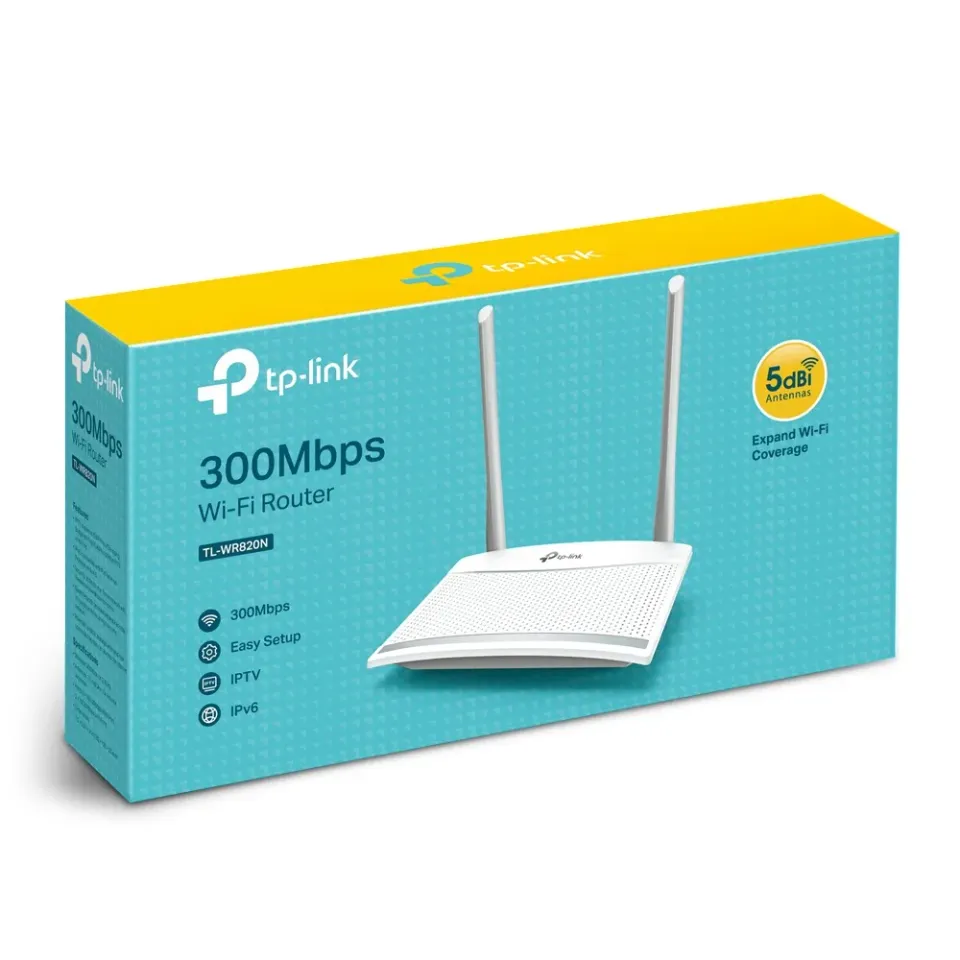 TP-LINK TL-WR820N wifi 300Mbps Wireless LAN Router, 2T2R router 2xLAN, 1xWAN, IPTV, IPv6