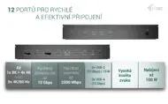 I-tec Universal 5x 4K Display Docking Station, Power Delivery 100W