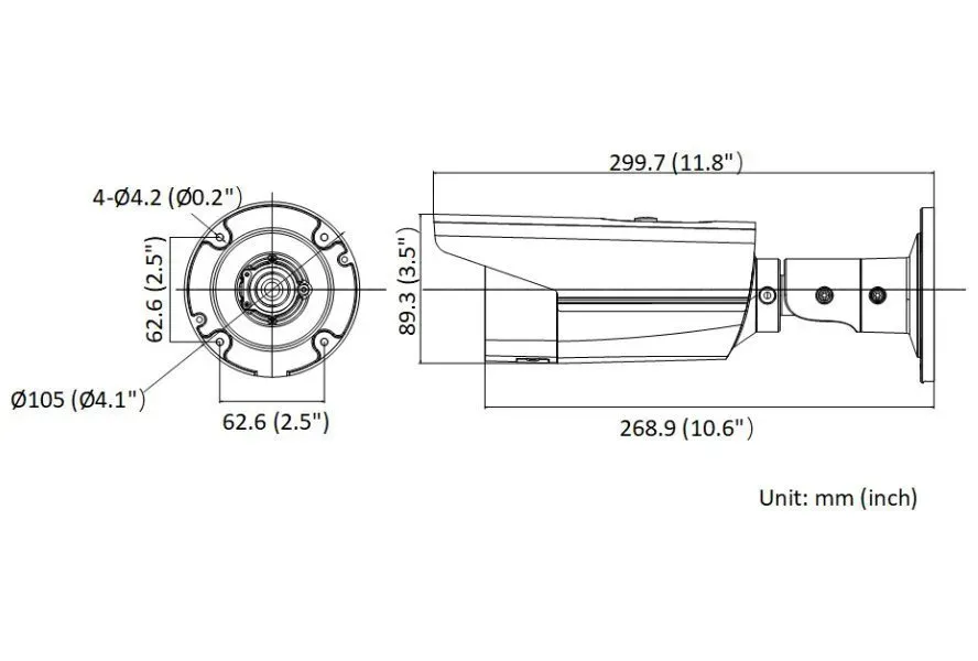 Hikvision DS-2CD2T83G2-4I(2.8mm) - 8MPix IP Bullet kamera; IR 80m, IP67