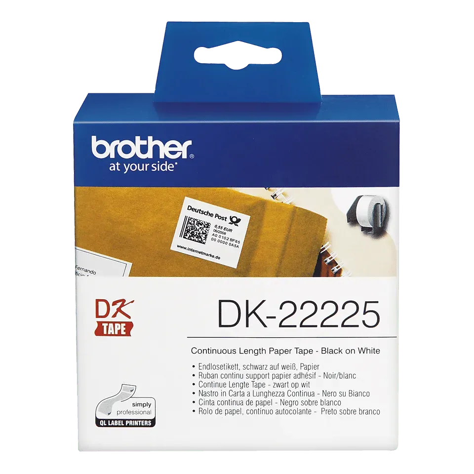 Brother - DK 22225 (papírová role 38mm) š x d: 38mm x 30,48m