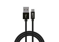 WG - Datový kabel SUPER CHARGE Type-C na USB-A, 1 metr, 5 A, černá
