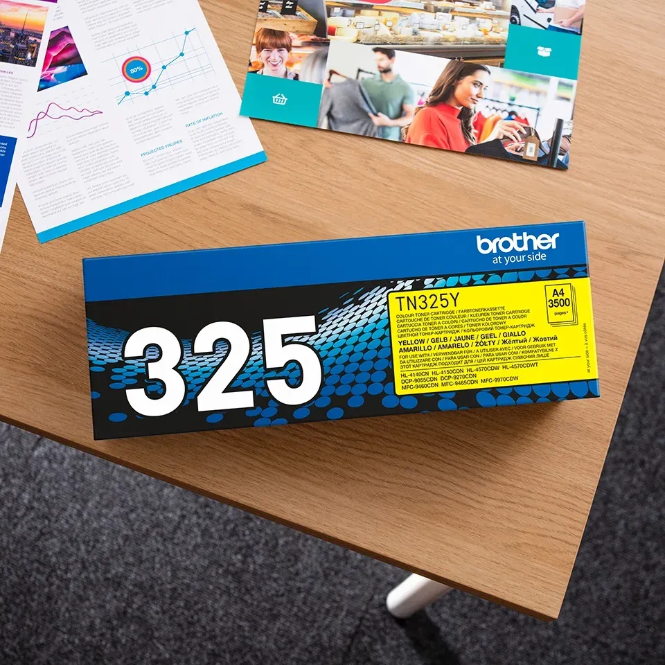 Brother - TN-325Y, toner žlutý (3 500 str.)