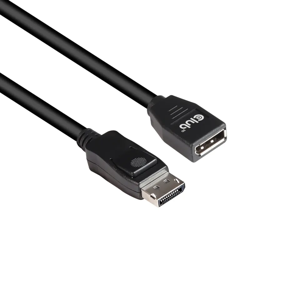 Club3D Kabel prodlužovací DisplayPort 1.4 HBR3 8K60Hz (M/F), 2m, 28 AWG