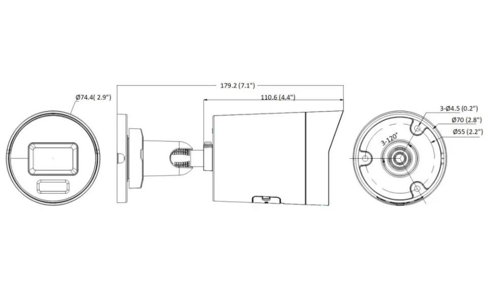 Hikvision DS-2CD2047G2H-LIU(2.8mm)(eF)/BLACK - 4MPix IP Bullet Hybrid ColorVu AcuSense kamera; LED/IR 40m, WDR, IP67