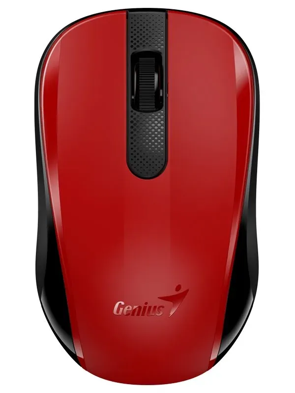 Genius NX-8008S, Myš, bezdrátová, optická, 1200dpi, 3 tlačítka, USB, červeno-čer