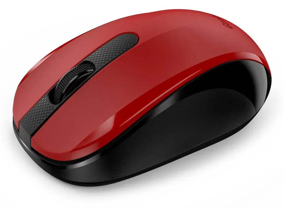 Genius NX-8008S, Myš, bezdrátová, optická, 1200dpi, 3 tlačítka, USB, červeno-čer
