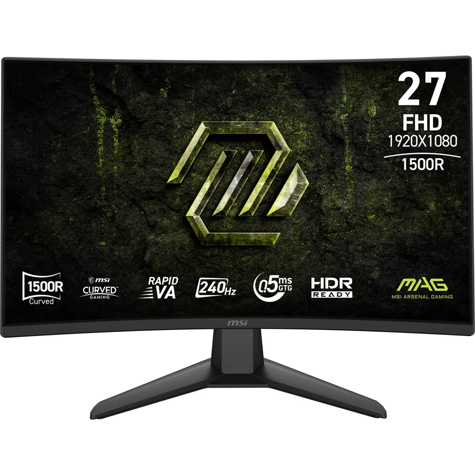 MSI Gaming monitor MAG 274CF X24, 27" Rapid VA zakřivený/FHD/240Hz/0,5ms/2xHDMI/