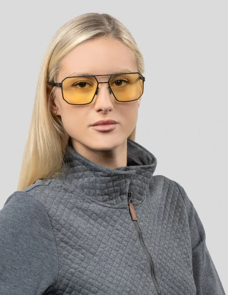 GUNNAR kancelářske/herní brýle NOVATO * ONYX *jantárová skla BLF 65 * GUNNAR focus