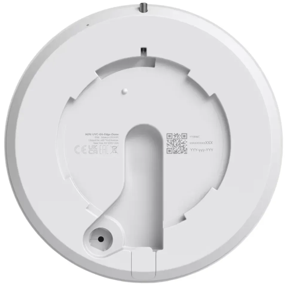 Ubiquiti UniFi G6 Edge Dome - kamera, 8Mpx rozlišení, IR LED, AI detekce, IP66, IK10, 2.36x zoom, MicroSD, PoE+, bílá