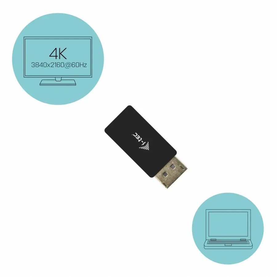 i-tec DisplayPort to HDMI Adapter 4K/60 Hz