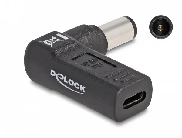 Delock Adaptér na kabel na nabíjení laptopu, ze zásuvky USB Type-C na zástrčku H (60005)