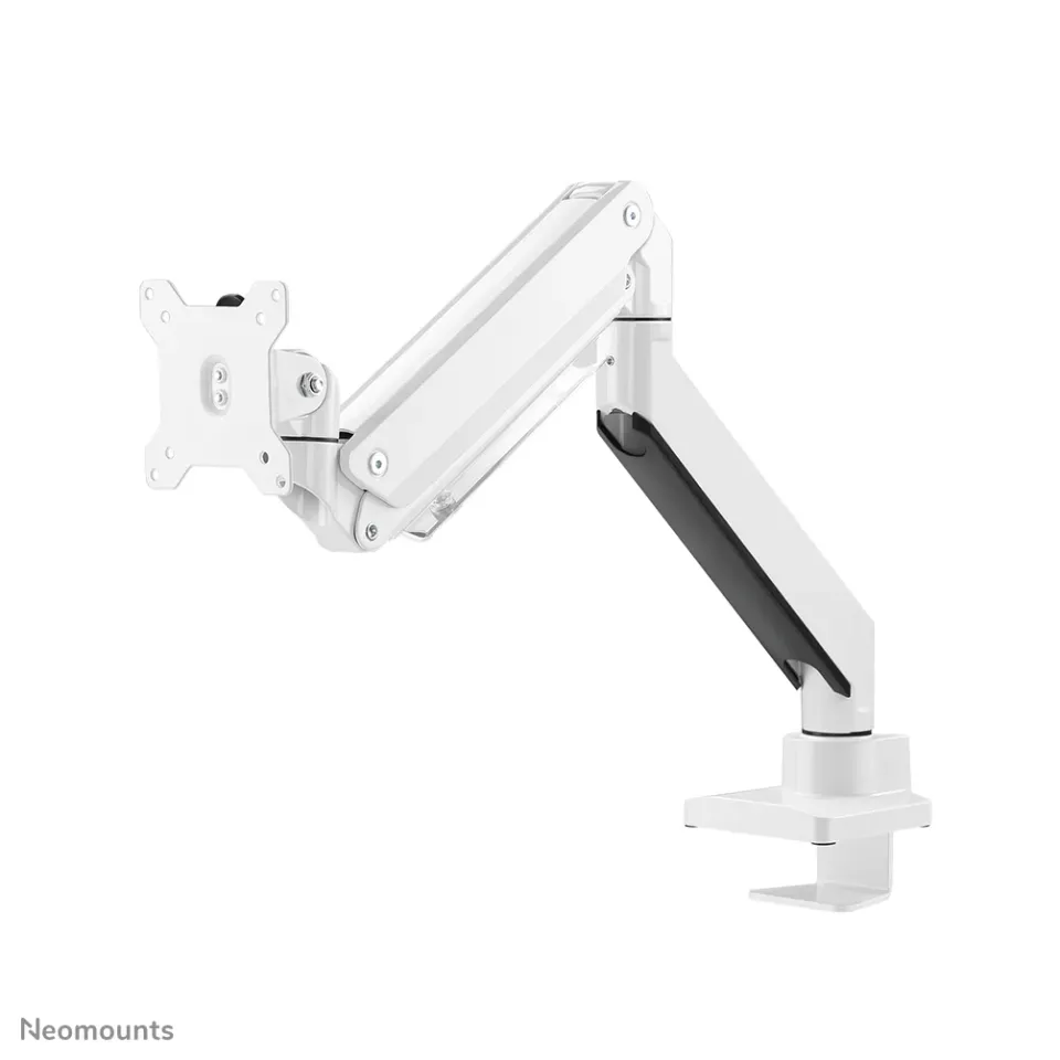 Neomounts Select NM-D775WHITEPLUS/Držák zakřiv. displeje/na stůl/10-49"/svorka/VESA 100X100/nosn. 10kg/plyn. píst/bilý