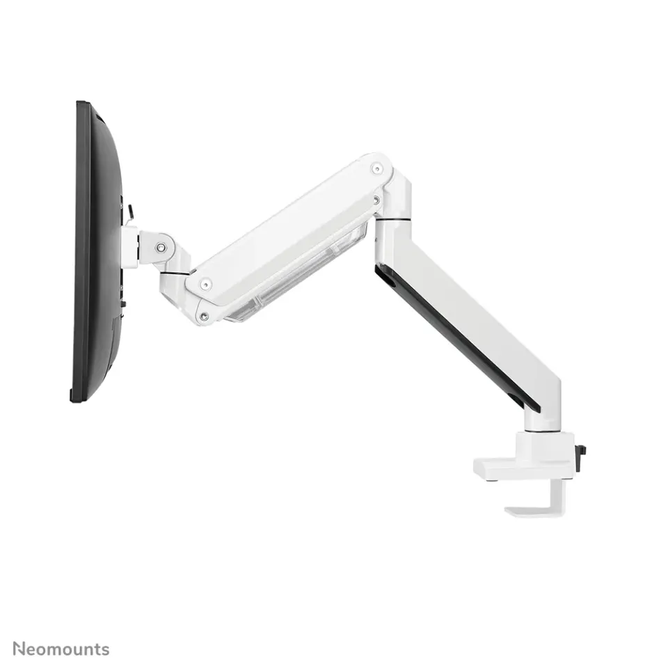 Neomounts Select NM-D775WHITEPLUS/Držák zakřiv. displeje/na stůl/10-49"/svorka/VESA 100X100/nosn. 10kg/plyn. píst/bilý